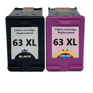 2 Pack Compatible HP 63XL Black & Colour High Yield Ink Cartridge (1BK,1C)