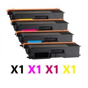 4 Pack Compatible Brother TN-349 Super High Yield Toner Cartridge (1BK,1C,1M,1Y)