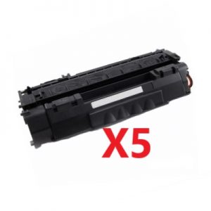 5 x Compatible Canon CART-308 Black Toner Cartridge – 2,500 Pages