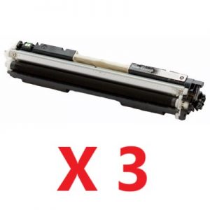 3 x Compatible Canon CART-329BK Black Toner Cartridge – 1,200 Pages.