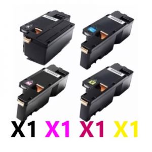 4 Pack Compatible Fuji Xerox CT201591-CT201594 Toner Cartridges (1BK,1C,1M,1Y)