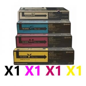 4 Pack Genuine Kyocera TK-8709 Toner Cartridge (1BK,1C,1M,1Y)