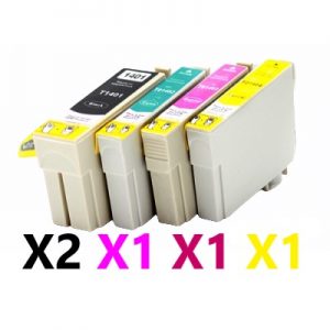 5 Pack Compatible Epson 140 Extra High Yield Ink Cartridge (2BK,1C,1M,1Y)