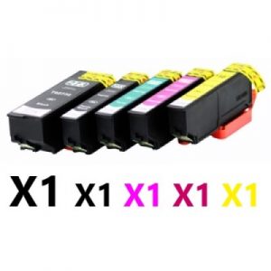 5 Pack Compatible Epson 273XL High Yield Ink Cartridge (1BK,1C,1M,1Y,1PB)