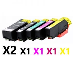 6 Pack Compatible Epson 273XL High Yield Ink Cartridge (2BK,1C,1M,1Y,1PB)