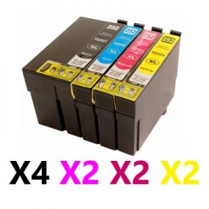 10 Pack Compatible Epson 252XL High Yield Ink Cartridge (4BK,2C,2M,2Y)