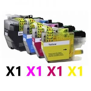 4 Pack Compatible Brother LC-3329XL High Yield Ink Cartridge (1BK,1C,1M,1Y)