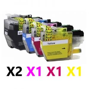 5 Pack Compatible Brother LC-3329XL High Yield Ink Cartridge (2BK,1C,1M,1Y)