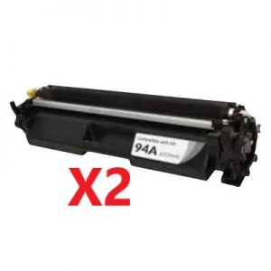 2 x Compatible HP CF294A (94A) Black Toner Cartridge – 1,200 Pages