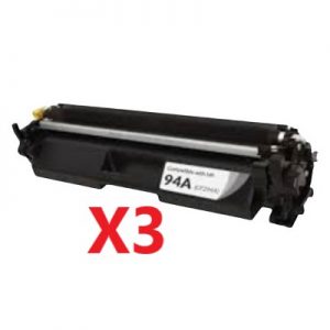 3 x Compatible HP CF294A (94A) Black Toner Cartridge – 1,200 Pages