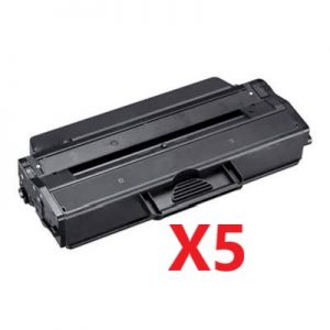 5 x Compatible Samsung MLT- D103L High Yield Black Toner Cartridge – 2,500 Pages.