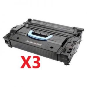 3 x Compatible HP CF325X (25X) Black Toner Cartridge – 40,000 Pages