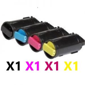 4 Pack Compatible Fuji Xerox CT203346-CT203349 High Yield Toner Cartridges (1BK,1C,1M,1Y)