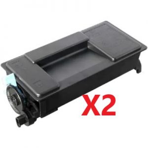 2 x Compatible Kyocera TK-3104 Black Toner Cartridge 12,500 Pages