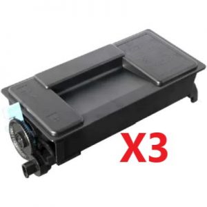 3 x Compatible Kyocera TK-3104 Black Toner Cartridge 12,500 Pages