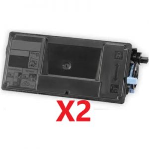 2 x Compatible Kyocera TK-3174 Black Toner Cartridge 15,500 Pages