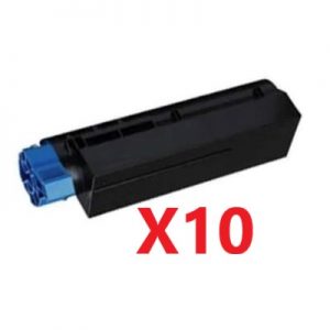 10 x Compatible Oki 45807107 High Yield Black Toner Cartridge – 7,000 Pages