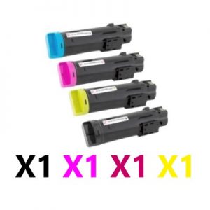 4 Pack Compatible Dell H625/H825/S2825 Toner Cartridge (1BK,1C,1M,1Y)