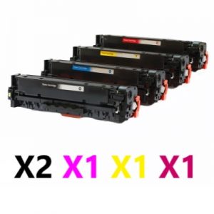 5 Pack Compatible HP CE400X-403A (507X/507A) Toner Cartridge (2BK,1C,1M,1Y)