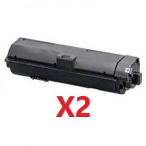 2 x Compatible Kyocera TK-1154 Black Toner Cartridge 3,000 Pages