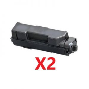 2 x Compatible Kyocera TK-1164 Black Toner Cartridge 7,200 Pages