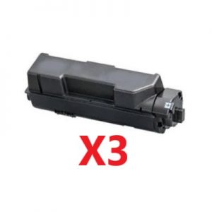 3 x Compatible Kyocera TK-1164 Black Toner Cartridge 7,200 Pages