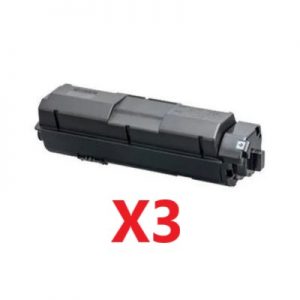 3 x Compatible Kyocera TK-1174 Black Toner Cartridge 7,200 Pages