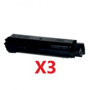 3 x Compatible Kyocera TK-5144K Black Toner Cartridge – 7,000 Pages