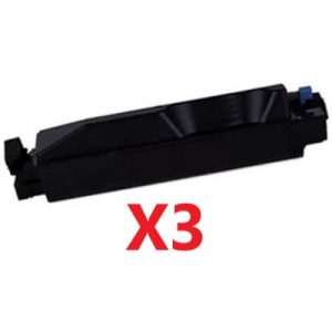 3 x Compatible Kyocera TK-5284K Black Toner Cartridge -13,000 Pages