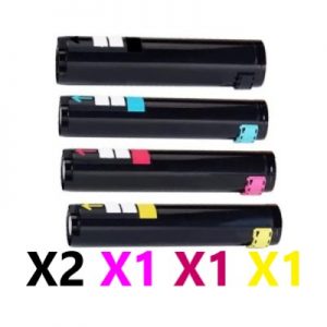 5 Pack Compatible Fuji Xerox CT200539 – CT200542 Toner Cartridges (2BK,1C,1M,1Y)