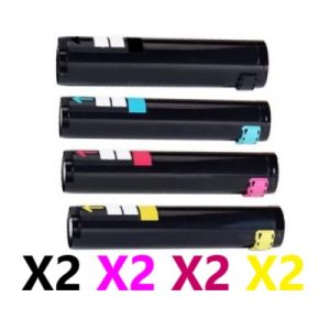 8 Pack Compatible Fuji Xerox CT200539 – CT200542 Toner Cartridges (2BK,2C,2M,2Y)