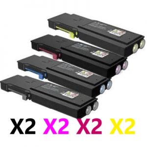 8 Pack Compatible Fuji Xerox CT202352 – CT202355 Toner Cartridges (2BK,2C,2M,2Y)