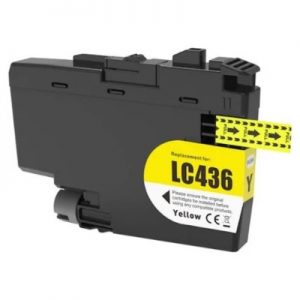 Compatible Brother LC-436Y Yellow Ink Cartridge – 1,500 Pages