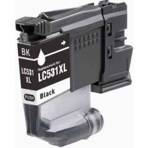 Compatible Brother LC-531XLBK Black High Yield Ink Cartridge – 500 pages