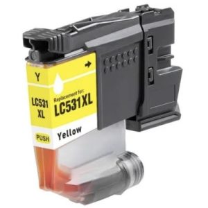Compatible Brother LC-531XLY Yellow High Yield Ink Cartridge – 500 pages